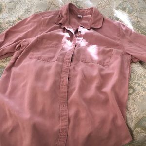 Button down Tencel Pink shirt